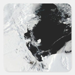 Sticker Carré Iceberg de B-15J en mer de Ross, Antarctique