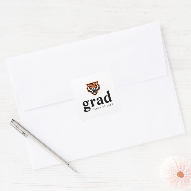 Sticker Carré Idaho State University Bengals Spirit Design (Enveloppe)