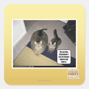 Sticker Carré Il grand de hes de sez désossé