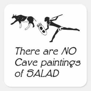 Sticker Carré Il n'y a pas de peintures rupestres de salade