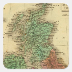 Sticker Carré Îles britanniques 4