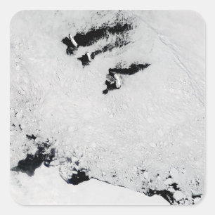 Sticker Carré Îles de Balleny, près de l'Antarctique