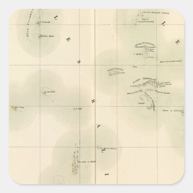 Sticker Carré Îles Marshall Océanie no 10 (Devant)