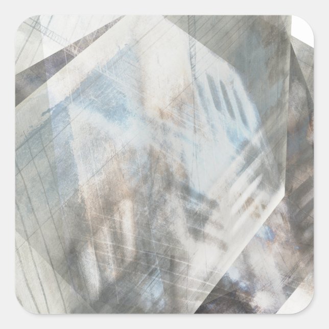 Sticker Carré Illusion à facettes IV (Devant)