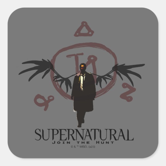 Sticker Carré Illustration de château surnaturel (Devant)