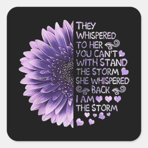 Sticker Carré Ils lui ont hurlé que tu ne peux pas avec Stand Le