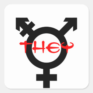 Sticker Carré Ils transgenres