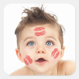 Sticker Carré Image de petit cupidon mignon