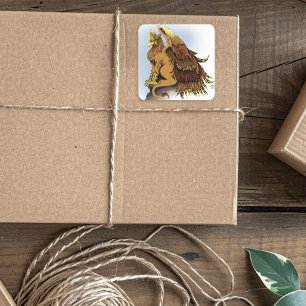 Sticker Carré Imaginaire Griffin Brown