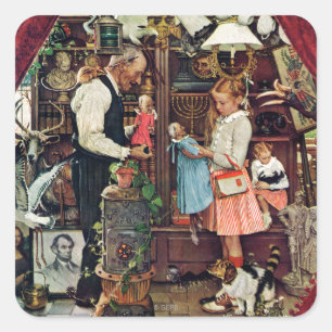 Sticker Carré Imbécile d'avril, 1948