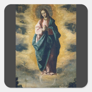 Sticker Carré Immaculée Conception par Zurbarán