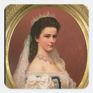 Sticker Carré Impératrice Elizabeth de la Bavière dans le