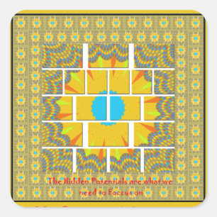 Sticker Carré Impression d'images plus grande