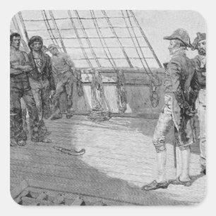 Sticker Carré Impressment des marins américains
