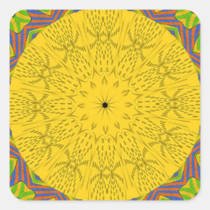 Sticker Carré Imprimerie d'art Motif égyptien