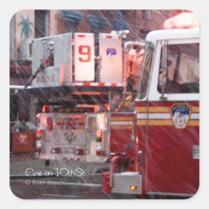 Sticker Carré Incendie le 10ème ST