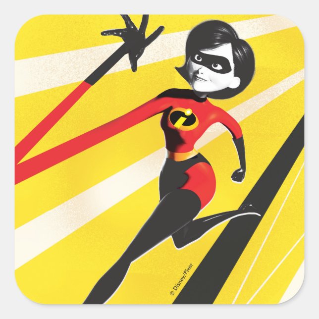 Sticker Carré Incroyable 2 | Mme Incroyable | Elastigirl (Devant)
