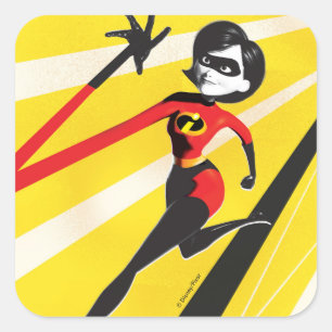 Sticker Carré Incroyable 2   Mme Incroyable   Elastigirl