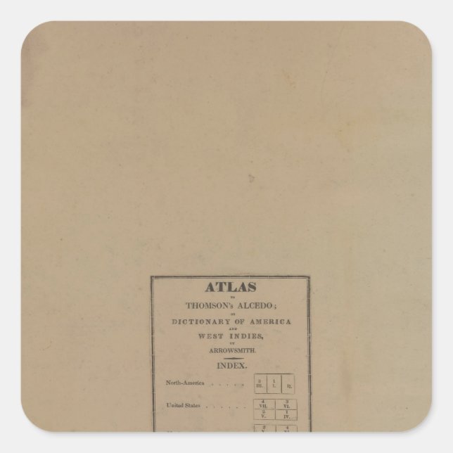 Sticker Carré Index d'Atlas (Devant)