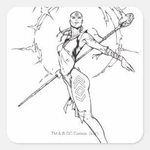 Sticker Carré Indigo Tribe 9