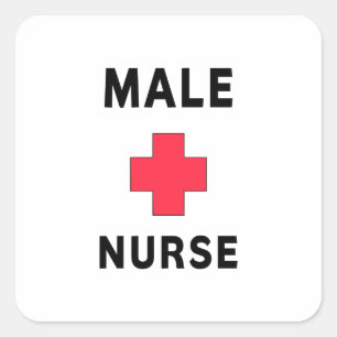 Sticker Carré Infirmière