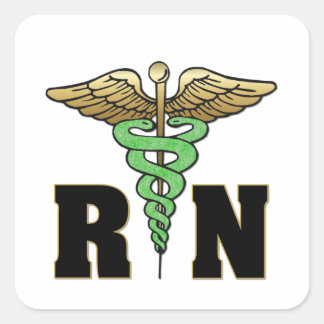 Sticker Carré infirmière de la RN