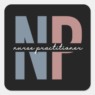Sticker Carré Infirmière Praticien NP cadeaux d'appréciation