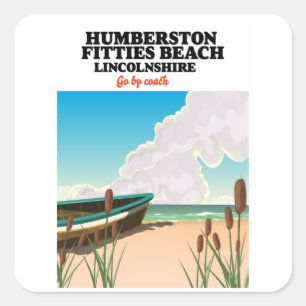 Sticker Carré Ingoldmells Plage Sud Lincolnshire Square Sticke