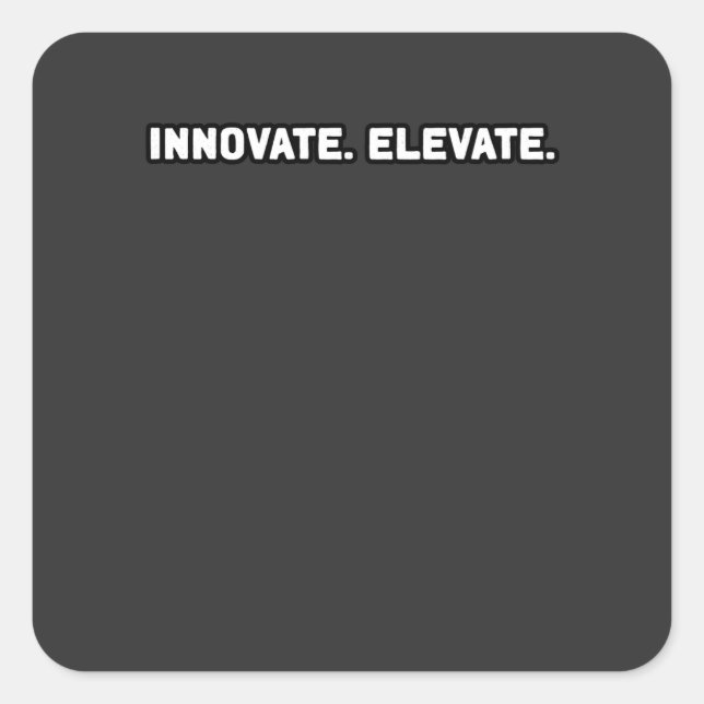 Sticker Carré Innover Un Esprit De Croissance Élevé Progrès Visi (Devant)