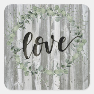 Sticker Carré Inspiration agricole - Amour