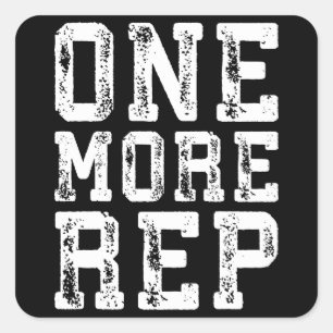 Sticker Carré Inspiration de l'entraînement - Un représentant de