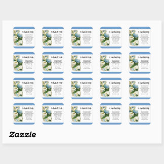 Sticker Carré Inspirationnel Il M'A Fait Digne