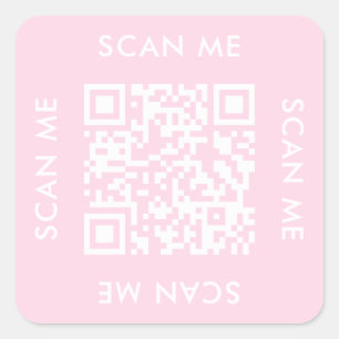 Sticker Carré instagram business modern Scan me qr code