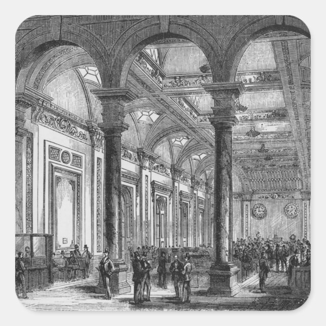 Sticker Carré Intérieur de Lloyd's de Londres (Devant)