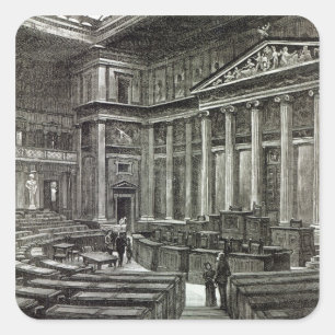 Sticker Carré Intérieur des Chambres du Parlement, Vienne