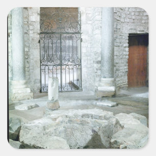 Sticker Carré Intérieur du baptistère octogonal de la cathédrale