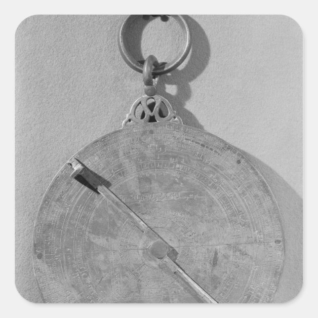Sticker Carré Inverse d'un astrolabe maure, de Cordoue (Devant)