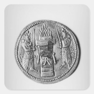 Sticker Carré Inverse d'une pièce de Shapur II