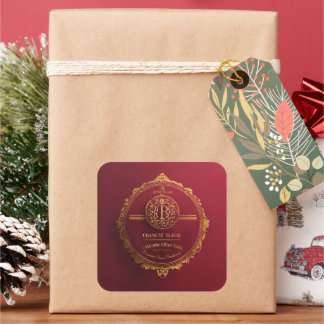 Sticker Carré Invitation Royale