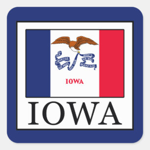Sticker Carré Iowa