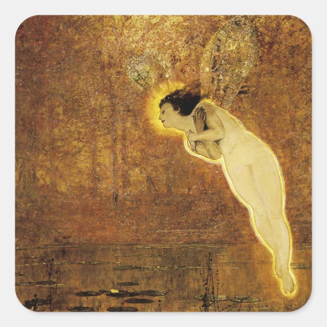 Sticker Carré Iris, Spirit of the Rainbow (Devant)