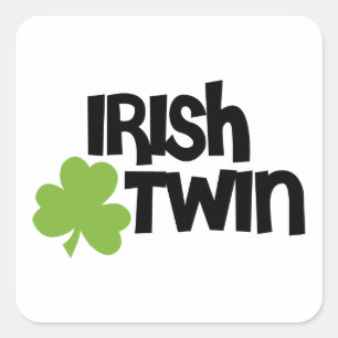 Sticker Carré Irish Twin