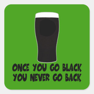 Sticker Carré Irlandais drôle