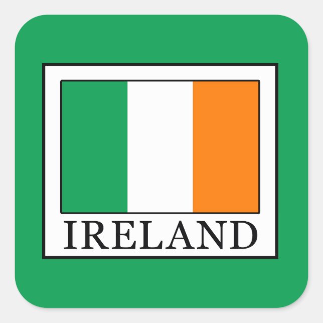 Sticker Carré Irlande (Devant)