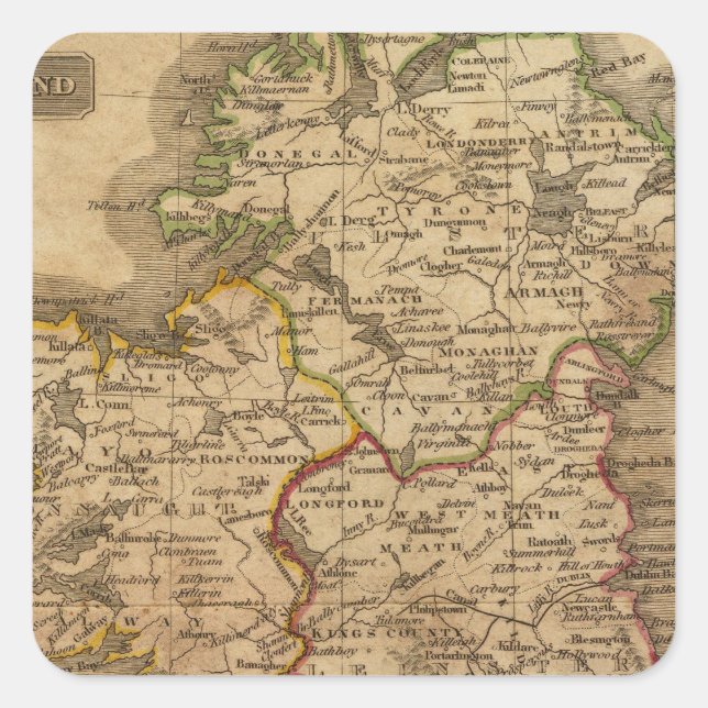 Sticker Carré Irlande 4 (Devant)