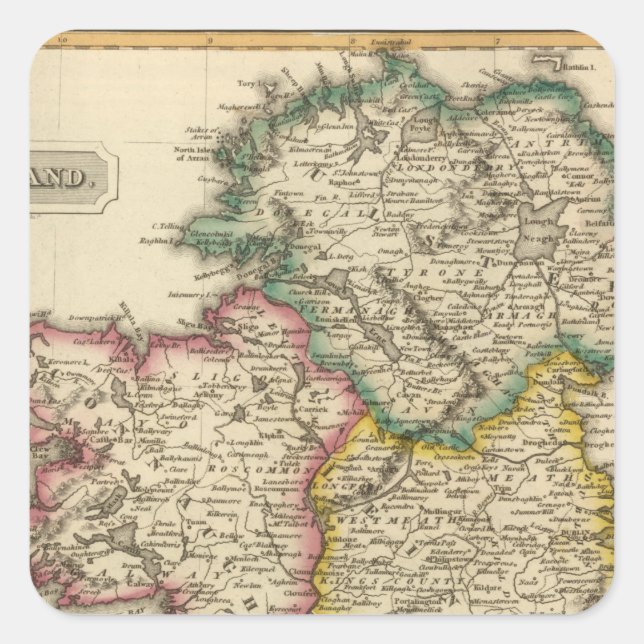 Sticker Carré Irlande 7 (Devant)
