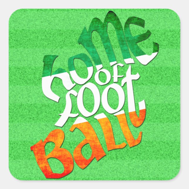 Sticker Carré Irlande Accueil Peil Ghaelach (Devant)