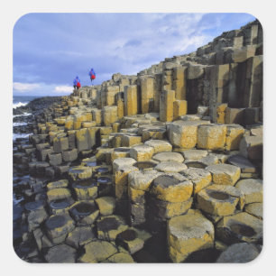 Sticker Carré Irlande du Nord, County Antrim, Giant's