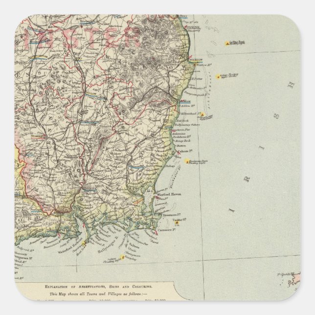 Sticker Carré Irlande du Sud (Devant)