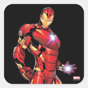 Sticker Carré Iron Man Assemblé